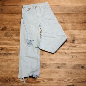 DENIMIST Women's High Rise Frayed Pierce Jeans Size 25 NWT